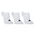 Kit Meia Adidas Infantil Soquete 3 Pares - Branco+Preto