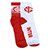 Kit Meia Infantil Internacional Rikam C/2 Pares - Branco+Vermelho