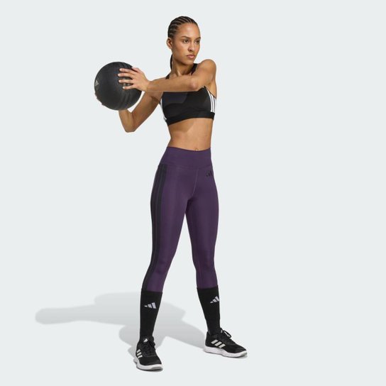 Legging 7/8 Optime Essentials Três Listras Adidas Feminina