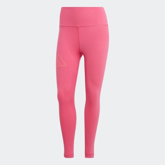 Legging De Treino De Cós Alto OptimeHyperbright-Cinza Adidas