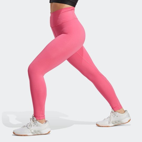 Legging De Treino De Cós Alto OptimeHyperbright-Cinza Adidas