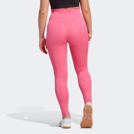 Legging De Treino De Cós Alto OptimeHyperbright-Cinza Adidas