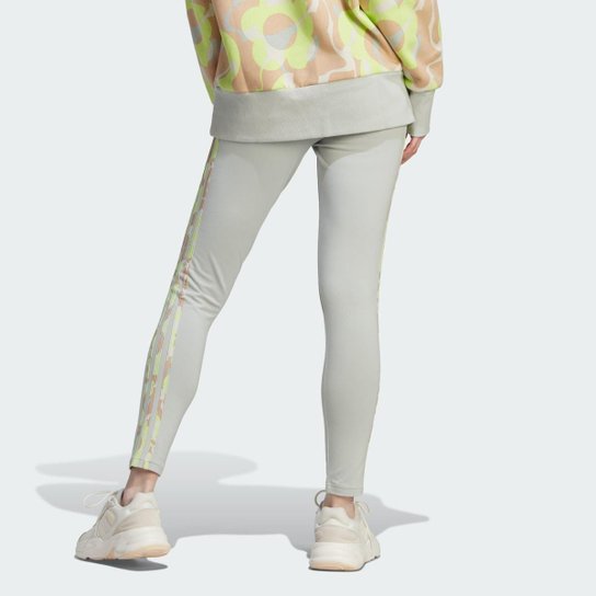 Legging Estampada Floral 3-Stripes Adidas