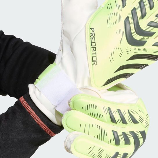 Luva Adidas Predator Training Goleiro Verde Fluorescente