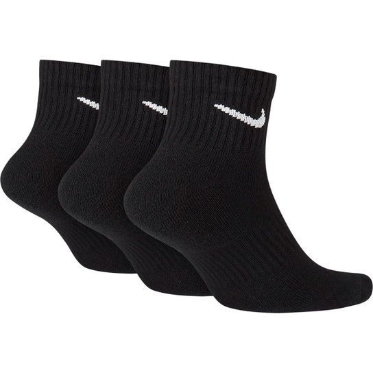 Meia Nike Cano Médio Everyday Cushion Pacote C/ 3 Pares