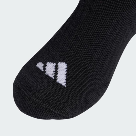 Meias Adidas Acolchoadas Três Listras Infantil (3 Pares)