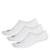 Meias Invisíveis 3 Pares (UNISSEX) Adidas - Branco+Preto