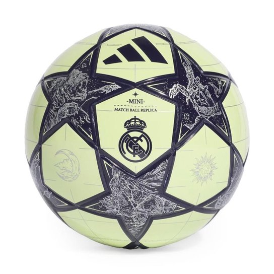 Mini Bola de Futebol de Campo Adidas UCL RM Verde/Preto