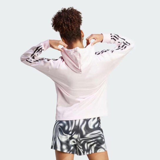 Moletinho Capuz Estampado 3-Stripes IL5873