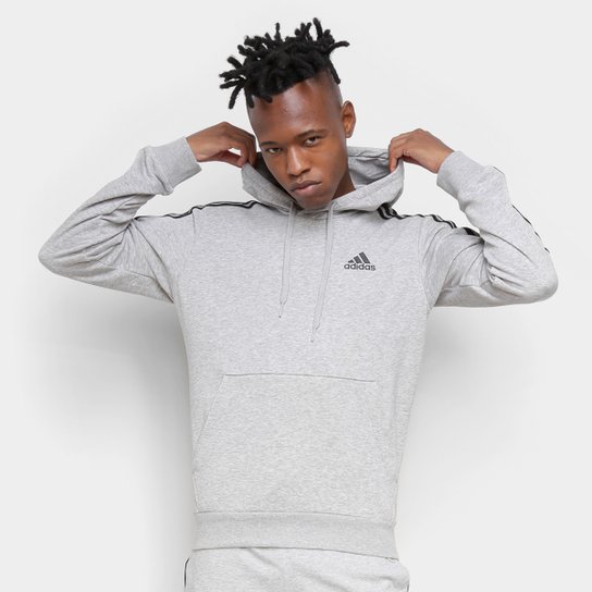 Moletom Adidas 3 Listras Logo Classic Masculino