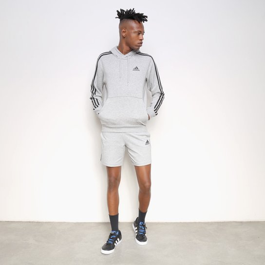 Moletom Adidas 3 Listras Logo Classic Masculino