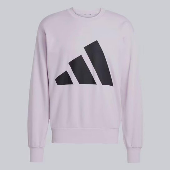 Moletom Adidas Essentials Big Logo Lilás e Preto