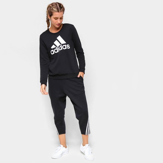 Moletom Adidas Logo Adidas Essentials Relaxed Feminino