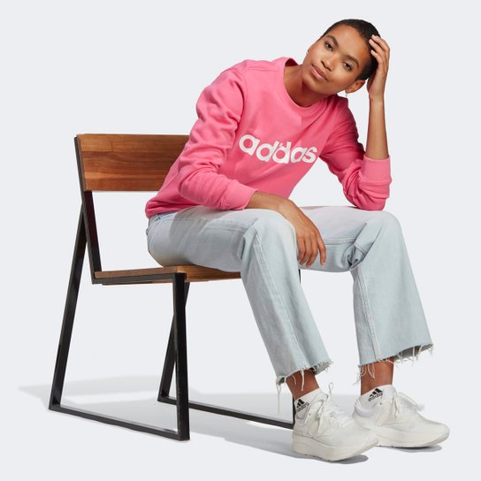 Moletom Adidas Logo Linear Feminino