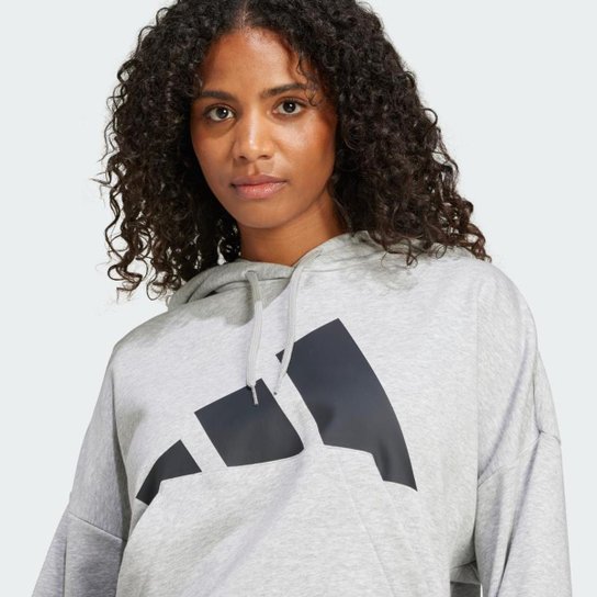 Moletom Capuz Essentials Big Logo French Terry Loose