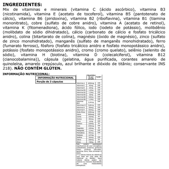 Multimax Complex 90 Cáps - Max Titanium