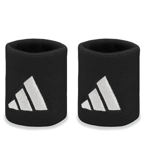 Munhequeira Adidas Curta com 02 Unidades Preta