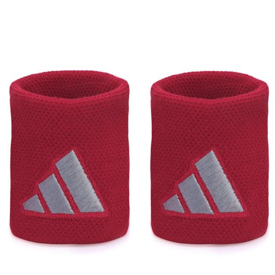 Munhequeira Adidas Curta com 02 Unidades Vermelha