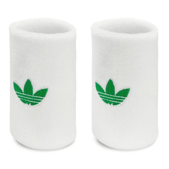 Munhequeira Adidas Longa com 02 unidades Branca e Verde