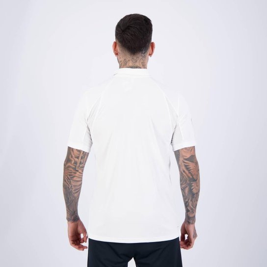 Polo Adidas Club 3 Stripes Branca