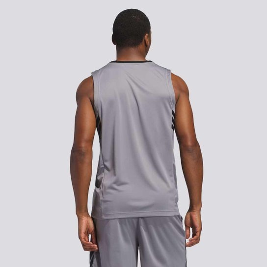 Regata Adidas 3 Stripes Cinza