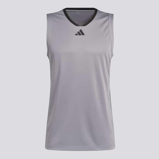 Regata Adidas 3 Stripes Cinza