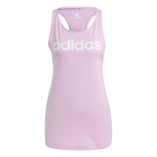 Regata Adidas Linear Performance Feminina - Lilás+Branco