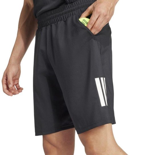 Short Adidas Club 3 Listras Adulto Masculino JG3589