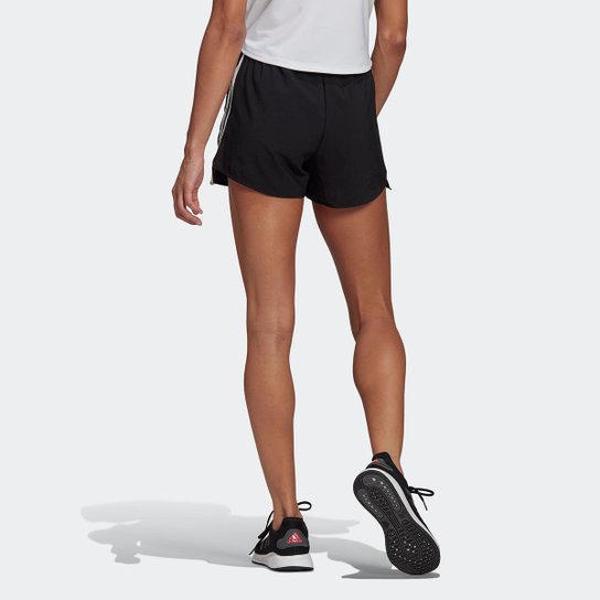Short Adidas Design To Move 3 Listras Plano Feminino