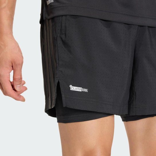 Short Adidas Treino Tech Essentials 2 Em 1
