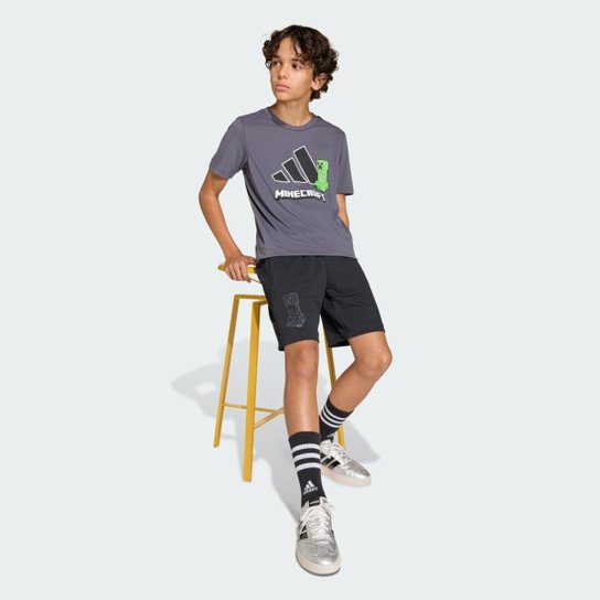 Short Infantil Adidas Treino Minecraft