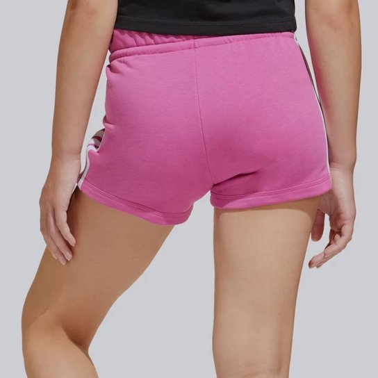 Shorts Adidas 3 Stripes Feminino Juvenil Rosa
