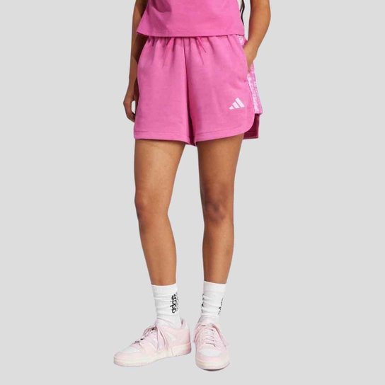 Shorts Adidas All Over Print Feminino Rosa