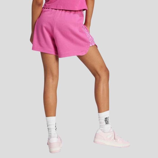 Shorts Adidas All Over Print Feminino Rosa
