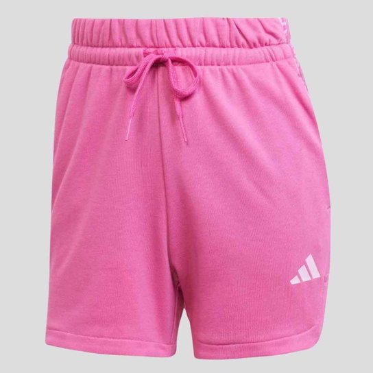 Shorts Adidas All Over Print Feminino Rosa