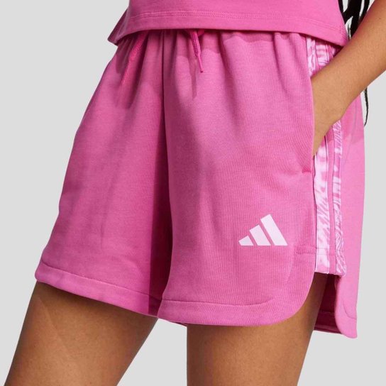 Shorts Adidas All Over Print Feminino Rosa