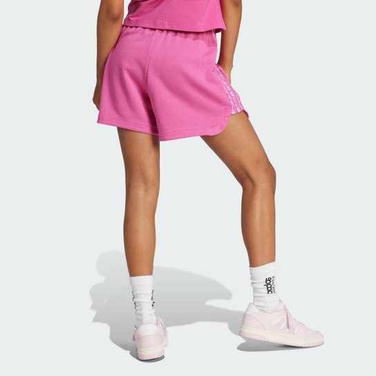 Shorts Adidas Estampado Essentials Três Listras Feminino