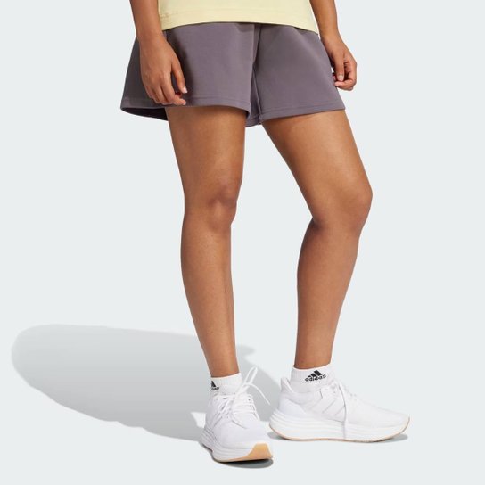 Shorts Adidas Future Icon Feminino Cinza