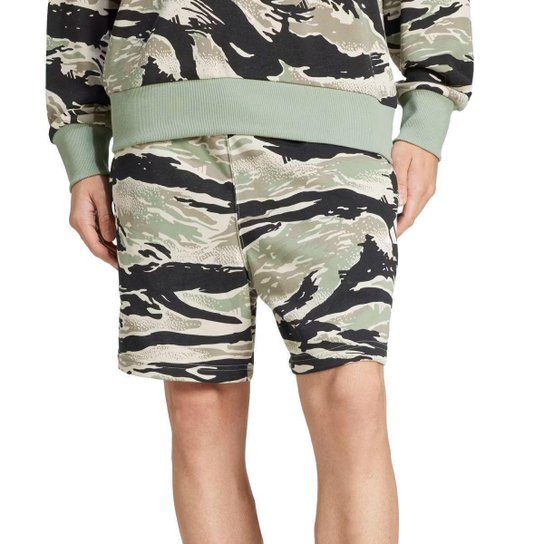 Shorts Adidas Moletinho Essentials Camo Masculino