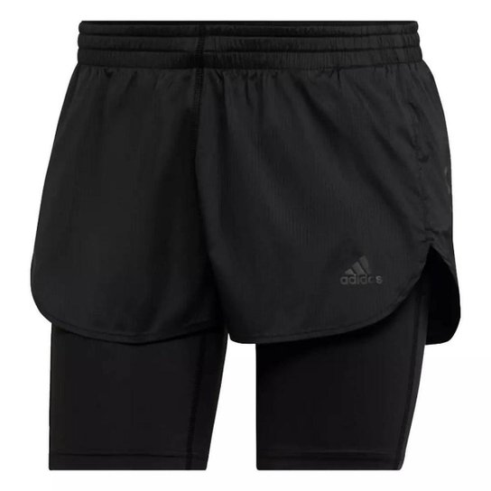 SHORTS FEMININO ADIDAS RUNFAST 2 EM 1