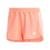 Shorts Malha Pacer 3-Stripes Adidas - Laranja+Branco