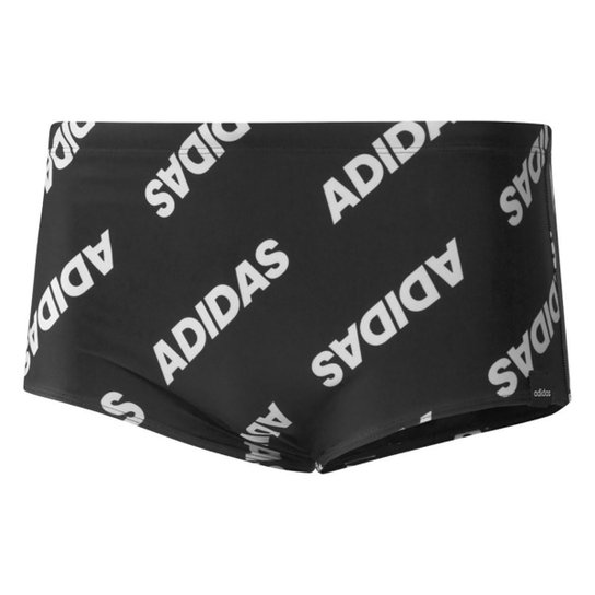 Sunga Adidas Essence Graphic - Preto+Branco