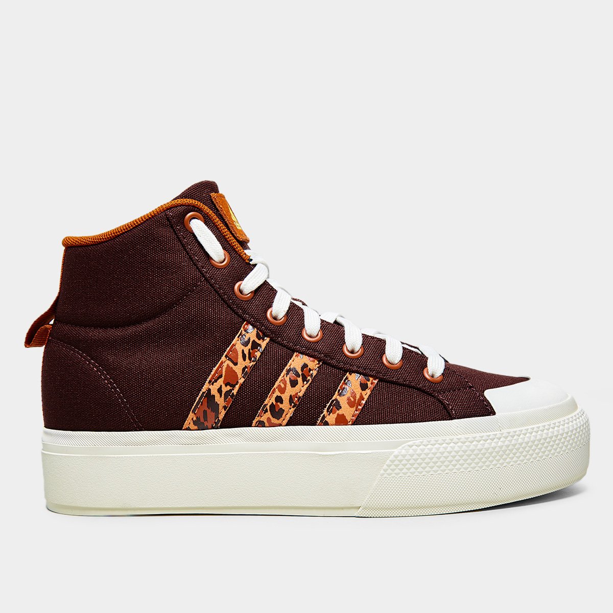 Tênis Adidas Cano Médio Bravada Mid Plataforma Farm Feminino