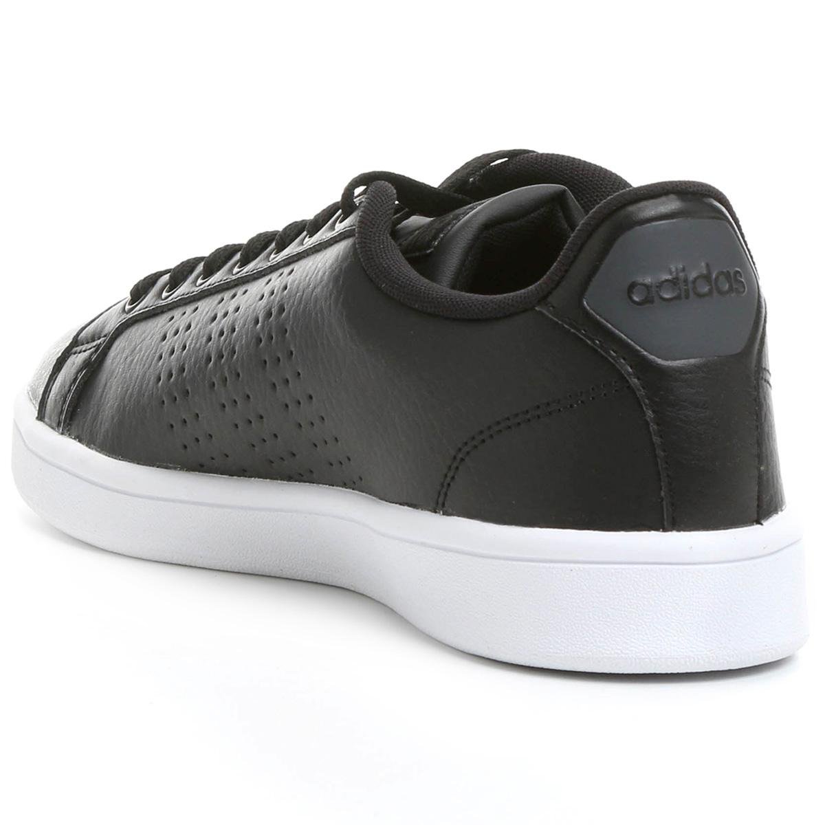 tênis couro adidas cf advantage clean feminino