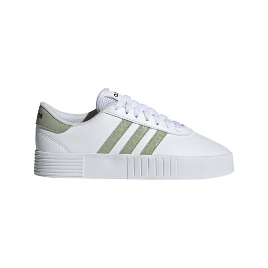 Tênis Adidas Court Bold Feminino - Branco+Verde