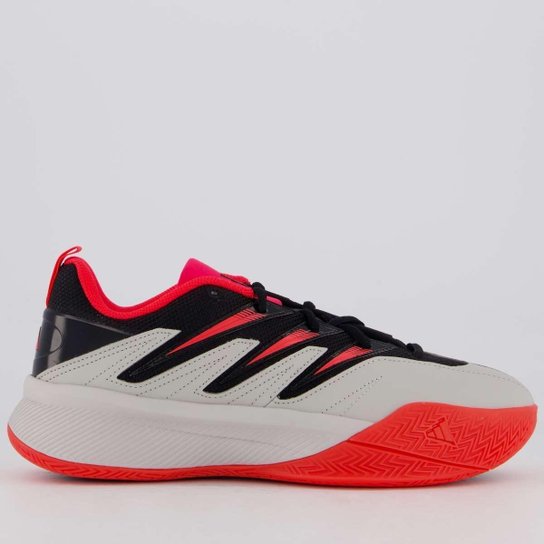 Tênis Adidas Dame Certified 3 Cinza e Vermelho