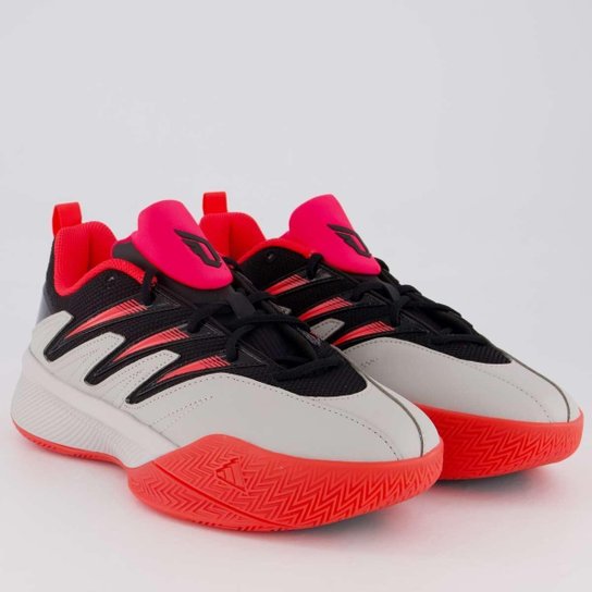 Tênis Adidas Dame Certified 3 Cinza e Vermelho