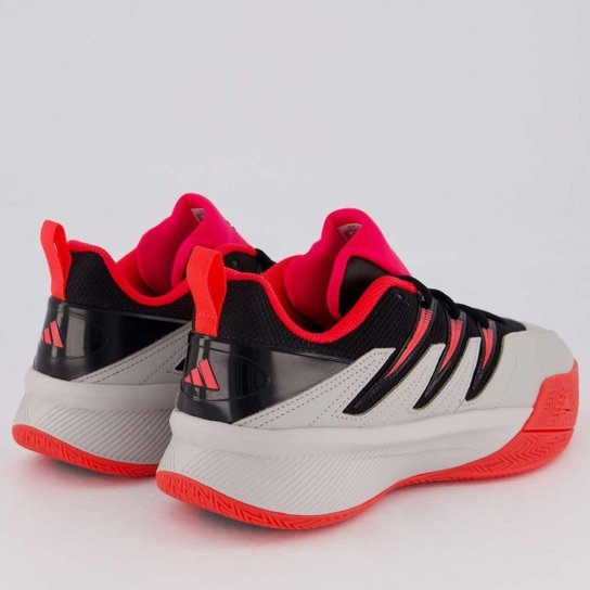 Tênis Adidas Dame Certified 3 Cinza e Vermelho