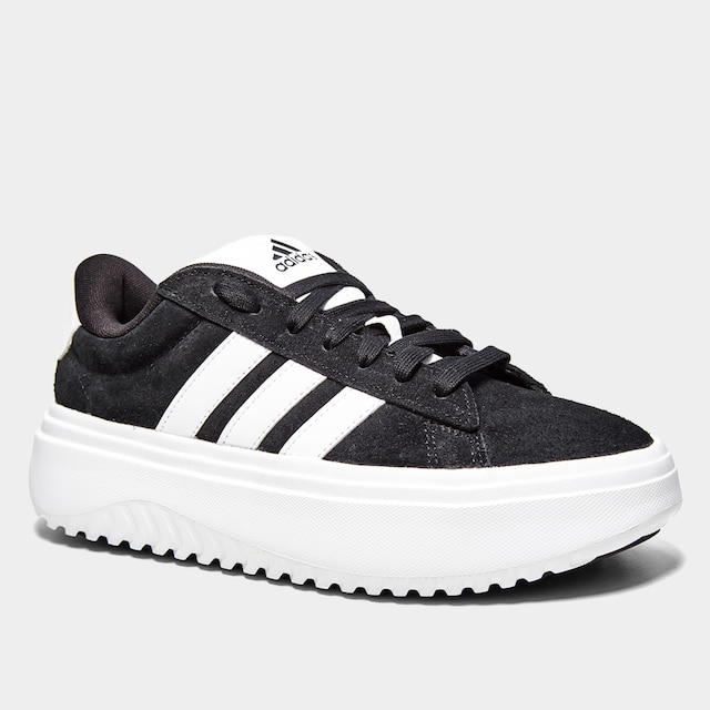 Tênis Adidas Grand Court Platform Suede Feminino