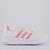 Tênis Adidas Lite Racer Feminino Branco e Rosa - Branco